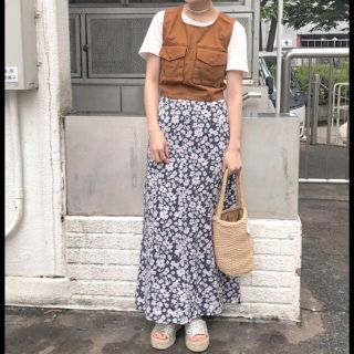 アナザーエディション(ANOTHER EDITION)のanother  edition ❤︎ flower skirt(ロングスカート)