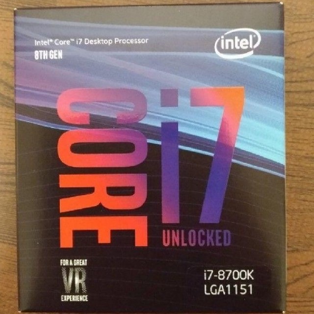 【新品】CPU Intel Core i7 8700k/LGA 1151