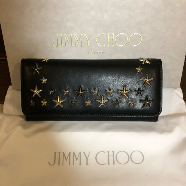 レディース 【新品未使用】JIMMY CHOO NINO ブラック 長財布 ジミー