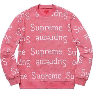 シュプリーム(Supreme)の【新品未使用】supreme jacquard logo crewneck(スウェット)