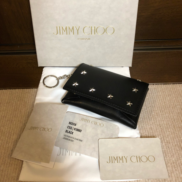 【新品未使用】JIMMY CHOO NOVIA コインケース ブラック 1