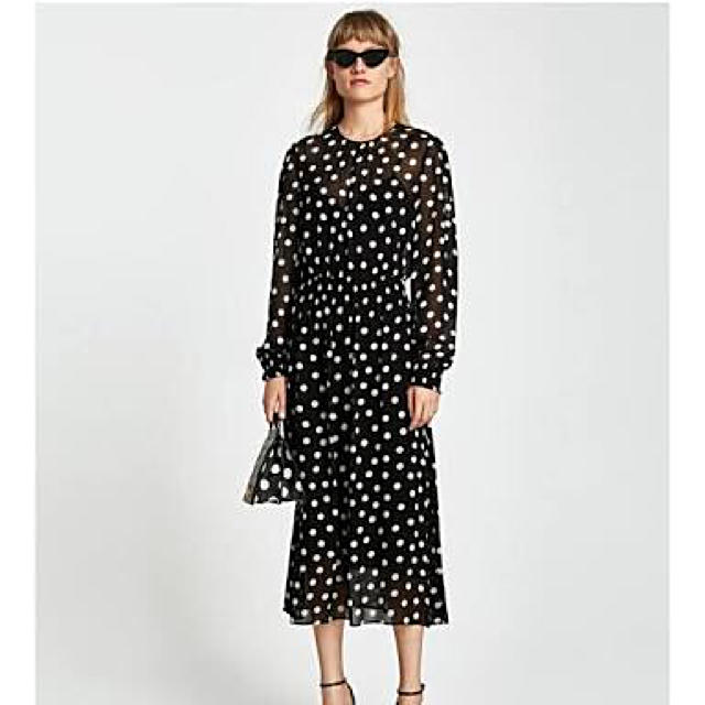 ZARA ドット　ワンピース