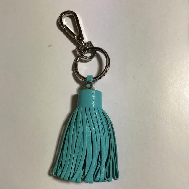 独立を宣言 未使用 ティファニー レザー ループタッセル キーホルダー