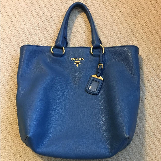 専用 PRADA ブルー 2way ショルダーバック