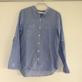 ザラキッズ(ZARA KIDS)のザラkids ザラキッズ シャツ ストライプ ブルー 140(ブラウス)