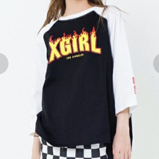 エックスガール(X-girl)のx-girl/タグ付き新品ラグランTシャツ/エックスガール(Tシャツ(長袖/七分))