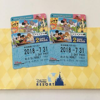 ディズニー(Disney)のDisney リゾートライン 2DAYPASS(鉄道乗車券)