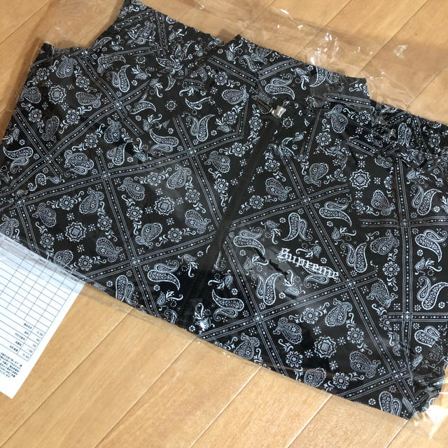 正規取扱店の通販 supreme 18ss bandana track jacket M黒