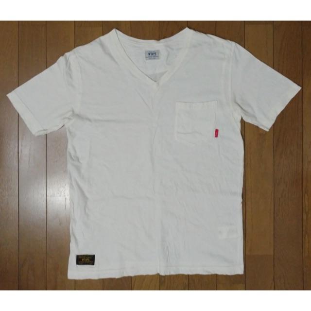 W)taps(ダブルタップス)のWTAPS 13AW BLANK S/S Vネック Sサイズ 白 メンズのトップス(Tシャツ/カットソー(半袖/袖なし))の商品写真