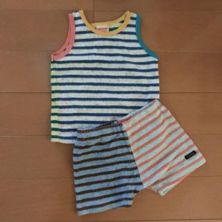 デニムダンガリー(DENIM DUNGAREE)のfs様専用 デニムダンガリー タンクトップ ショートパンツ 80cm(タンクトップ/キャミソール)