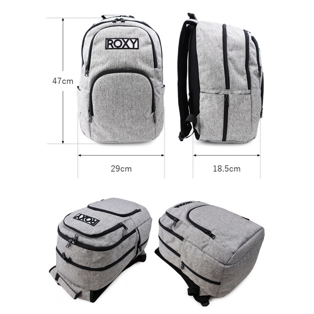 Roxy(ロキシー)の最新作 ロキシー Roxy 通学 リュック20L RBG181317 GRY  レディースのバッグ(リュック/バックパック)の商品写真