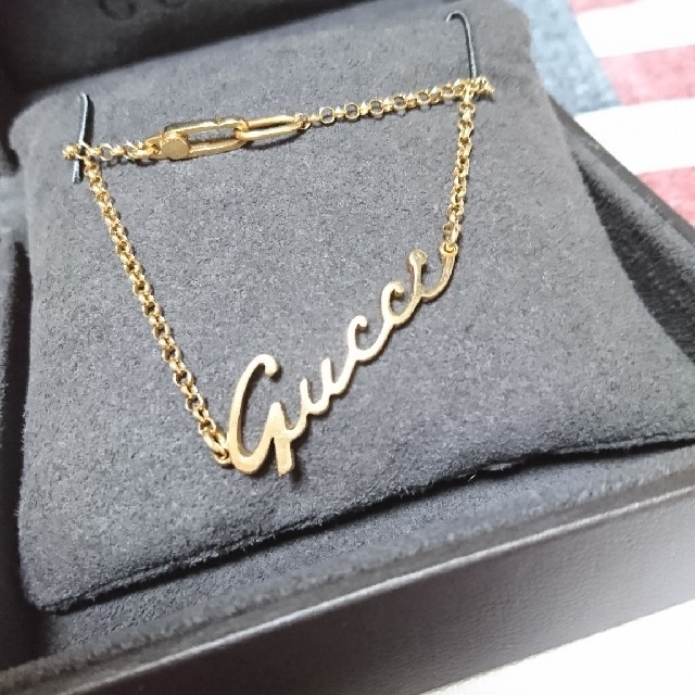 Gucci - カッコいい☆GUCCI☆ブレスレット☆ロゴ☆k18☆750☆の通販 by Mews shop｜グッチならラクマ