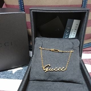 グッチ(Gucci)のカッコいい☆GUCCI☆ブレスレット☆ロゴ☆k18☆750☆(ブレスレット/バングル)