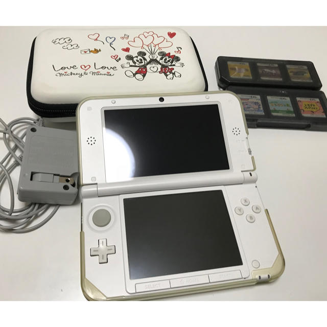 3DS LL ホワイト カセット付き