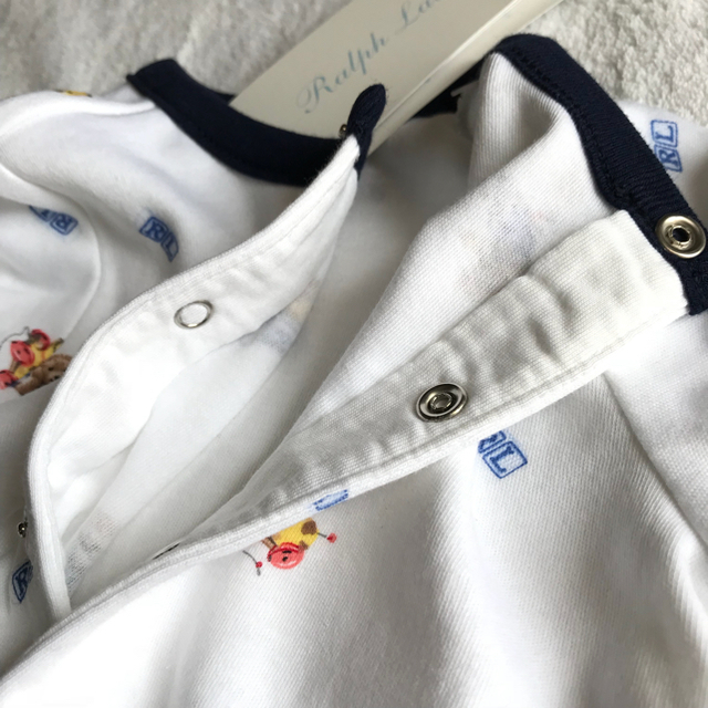 Ralph Lauren(ラルフローレン)の新品✨BABY BOY カバーオール 6M/70 & コットンTシャツ 140 キッズ/ベビー/マタニティのベビー服(~85cm)(カバーオール)の商品写真