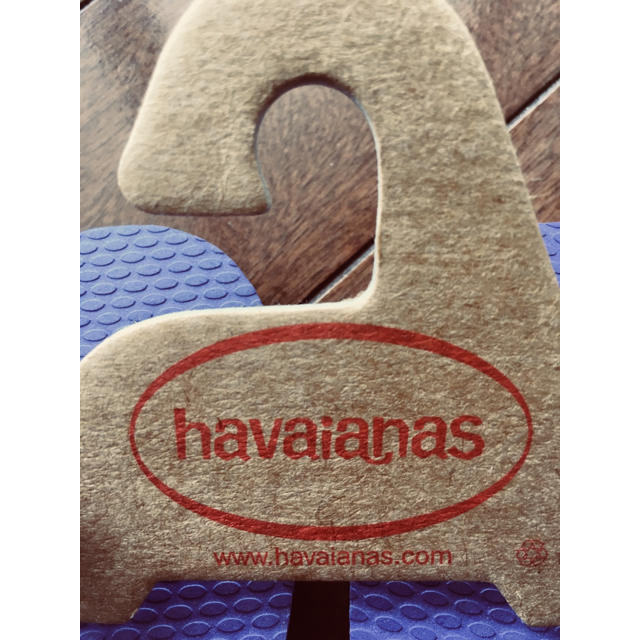 havaianas(ハワイアナス)の【新品未使用】ハワイアナス 18.5〜19.5cm 紫 ビーチサンダル 男女兼用 キッズ/ベビー/マタニティのキッズ靴/シューズ(15cm~)(サンダル)の商品写真