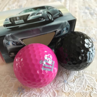 トヨタ(トヨタ)の新品レア非売品 crownゴルフボール黒ピンクセット(その他)