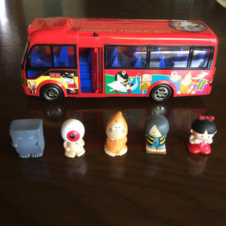 ゲゲゲの鬼太郎 妖怪バス と 指人形 5体(キャラクターグッズ)