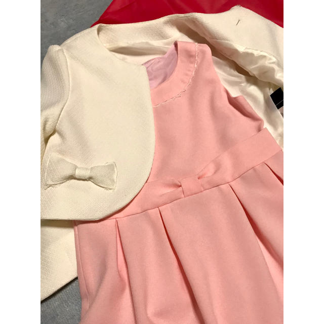 入学式 入園式 ワンピース ピンク 120㎝ キッズ/ベビー/マタニティのキッズ服女の子用(90cm~)(ワンピース)の商品写真