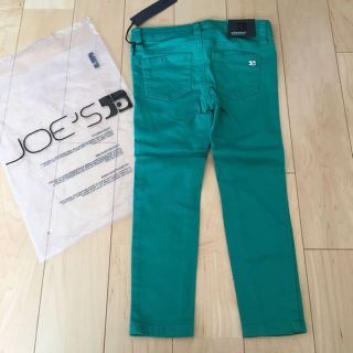 新品joesジョーズ希少キッズスリムレギンスパンツ緑110㎝(パンツ/スパッツ)