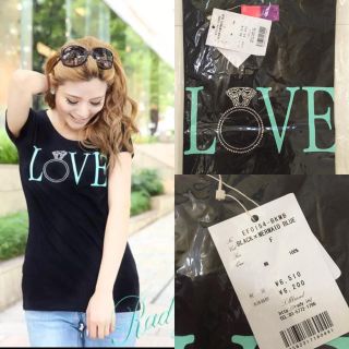 レディー(Rady)の☆mayo☆様専用 Rady タグ付 LOVE Ｔシャツ ブラック(Tシャツ(半袖/袖なし))