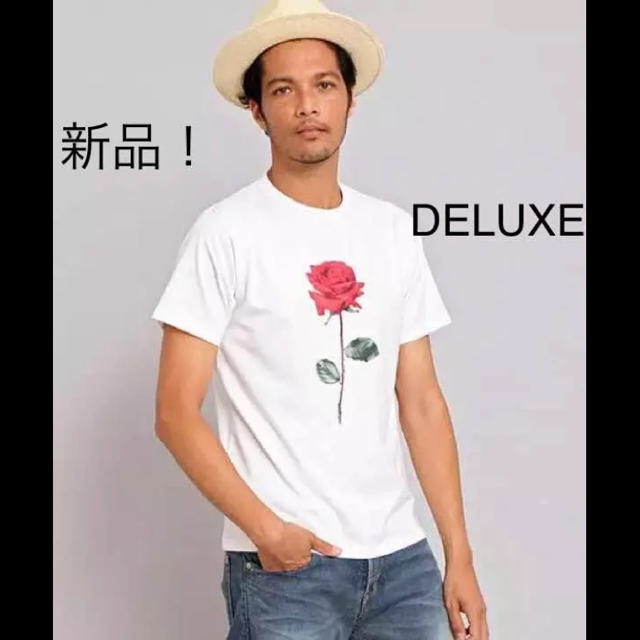 DELUXE(デラックス)のあきさん、取り置き DELUXE デラックス ローズプリント Tシャツ メンズのトップス(Tシャツ/カットソー(半袖/袖なし))の商品写真