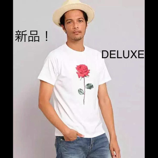 デラックス(DELUXE)のあきさん、取り置き DELUXE デラックス ローズプリント Tシャツ(Tシャツ/カットソー(半袖/袖なし))