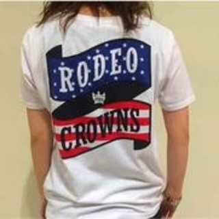 ロデオクラウンズワイドボウル(RODEO CROWNS WIDE BOWL)の新品*RODEO CROWNS*RCWB*RCS リボンロゴ Tシャツ(Tシャツ(半袖/袖なし))