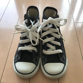 コンバース(CONVERSE)の【美品】コンバース 黒 １６センチ(スニーカー)