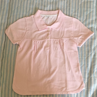 プードゥドゥ(POU DOU DOU)のPOU DOU DOUプードゥードゥー★レース付ピンク半袖ポロシャツ(ポロシャツ)