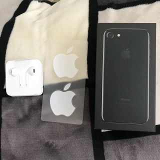 アップル(Apple)の〜iPhone7 黒空箱 シール イヤホン〜(ストラップ/イヤホンジャック)