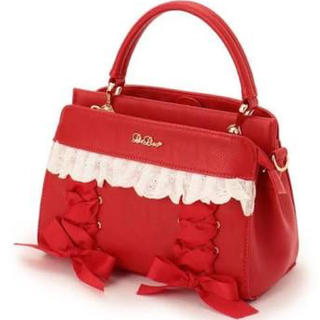リズリサ(LIZ LISA)の送料込☆LIZ LISAリズリサ2wayストリングバッグ鞄赤レッド(ハンドバッグ)