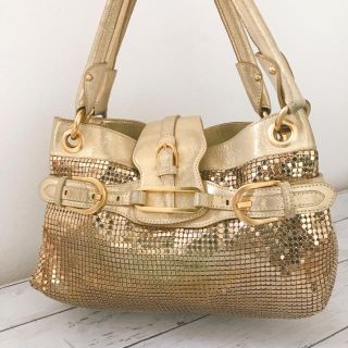 ジミーチュウ(JIMMY CHOO)のshirayukiさま専用☆ジミーチュウ ショルダーバッグ ゴールド 正規品(ショルダーバッグ)