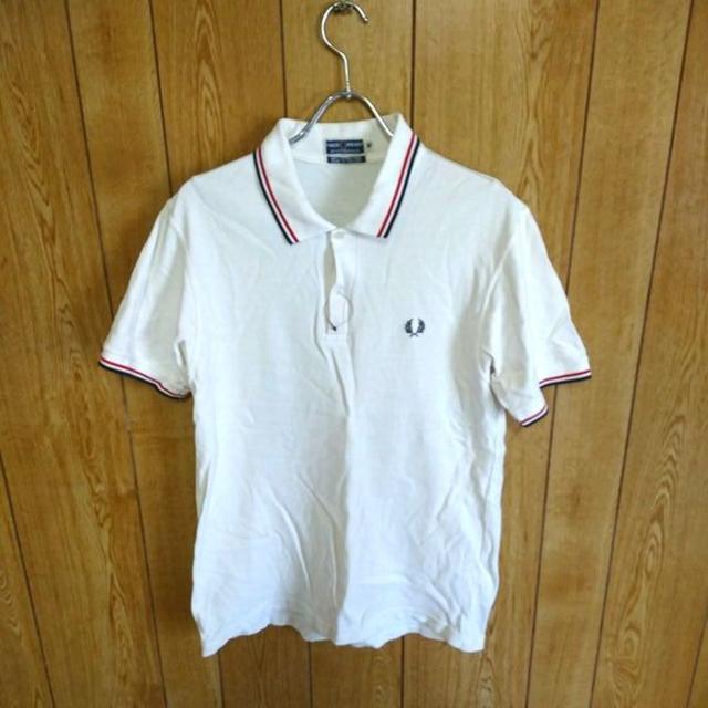 FRED PERRY(フレッドペリー)のFRED PERRY ライン入 ポロシャツ M フレッドペリー メンズのトップス(ポロシャツ)の商品写真