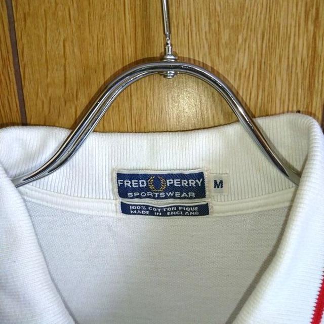 FRED PERRY(フレッドペリー)のFRED PERRY ライン入 ポロシャツ M フレッドペリー メンズのトップス(ポロシャツ)の商品写真