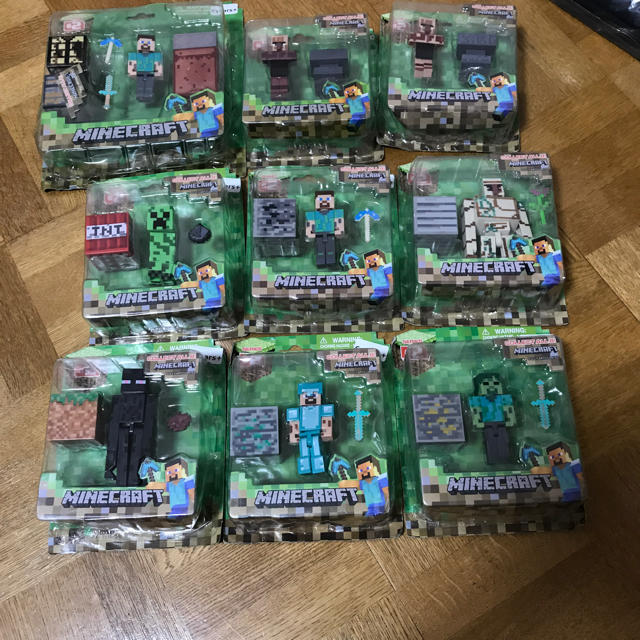 マインクラフト アクションフィギュア9体セットの通販 By レオン S Shop ラクマ