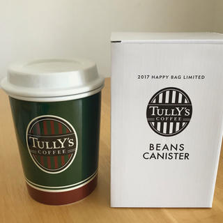 タリーズコーヒー(TULLY'S COFFEE)の美品☆TULLY’S タリーズコーヒー キャニスター 陶磁器(小物入れ)