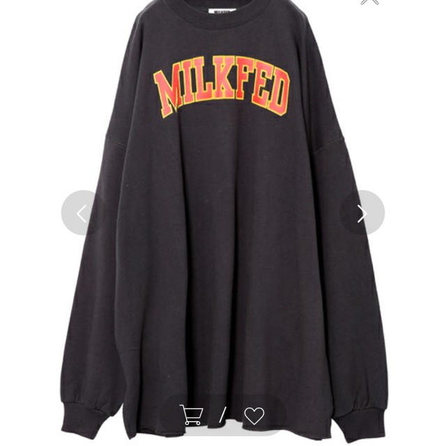 新品タグ付き ミルクフェド SUPER BIG SWEAT TOP