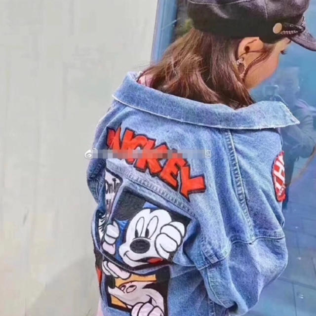 Disney×moussy ミッキーデニムジャケット