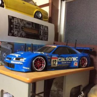 日産 - タミヤTT-01タイプRドリフト仕様 ドリラジ スカイラインR34GTR