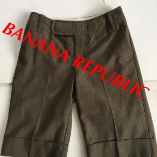 バナナリパブリック(Banana Republic)のBANANA-REPUBLIC ハーフパンツ ブラウン 未使用 S パンツ(ショートパンツ)