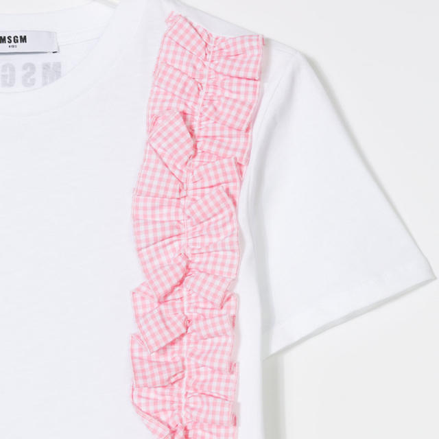 MSGM(エムエスジイエム)の2018SS✨ MSGMギンガムチェックフリルTシャツ   レディースのトップス(Tシャツ(半袖/袖なし))の商品写真