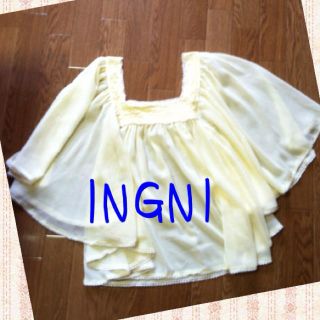 イング(INGNI)の《INGNI》シフォントップス(カットソー(半袖/袖なし))