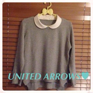 ユナイテッドアローズ(UNITED ARROWS)のUNITED ARROWS♡襟付きニット(ニット/セーター)