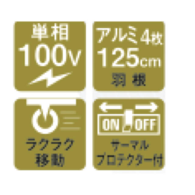 NAKATOMI 125cmビッグファンBF-125V（関東地方のみ） スマホ/家電/カメラの冷暖房/空調(ファンヒーター)の商品写真