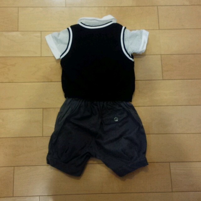 値下げ中♪半袖フォーマル90♡４点set キッズ/ベビー/マタニティのキッズ服男の子用(90cm~)(その他)の商品写真