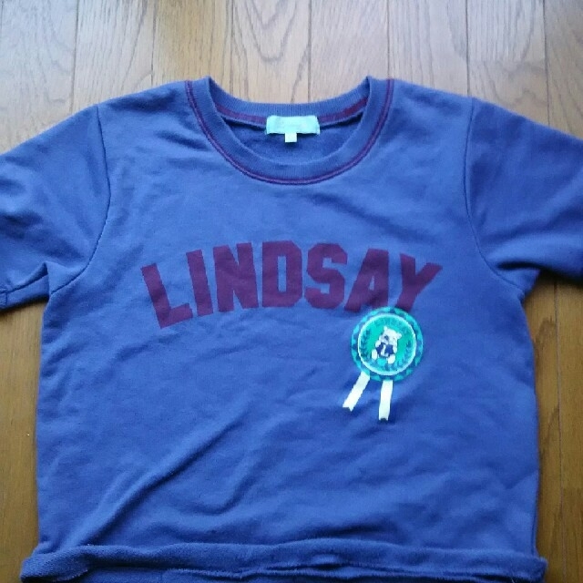 Lindsay(リンジィ)のLindsay 半袖トレーナー キッズ/ベビー/マタニティのキッズ服女の子用(90cm~)(Tシャツ/カットソー)の商品写真