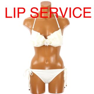 リップサービス(LIP SERVICE)のLIP SERVICE リップサービス レディース ホワイト ビキニ 水着 新品(水着)