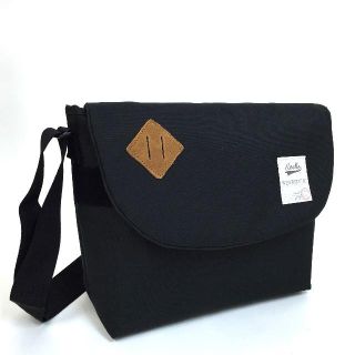 アネロ(anello)の【anello】［A4対応］杢調メッセンジャーBag［ブラック］(メッセンジャーバッグ)