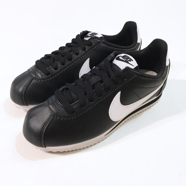 美品23 NIKE ナイキ クラシック コルテッツ レザー 黒白 T579